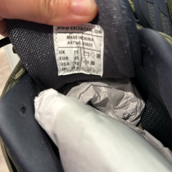 BALENCIAGA Track Sneaker Color: Khaki & Dark Grey Size: 12 - Picture 6 of 10